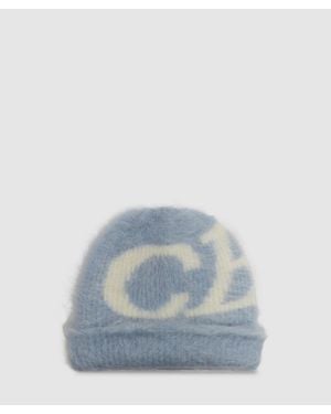 Cole Buxton Super Alpaca Logo Beanie - Blue