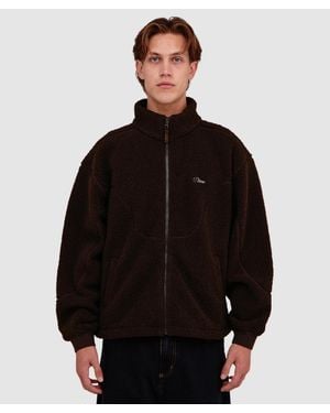 Dime Polar Fleece Sherpa Jacket - Black