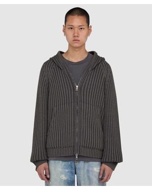 Our Legacy Level Hoodie (Sage Stripe Dry Merino Wool - Gray