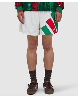adidas X Brain Dead X Disney Football Short (Chalk - Blue