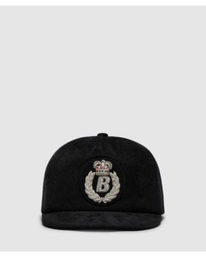 Bubetti Pin Cord Patch Cap - Black