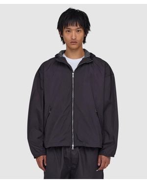 MKI Miyuki-Zoku Hyperlight Hooded Wind Jacket (Raisin - Blue