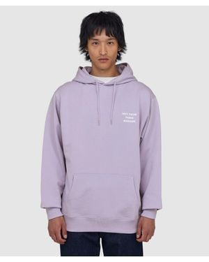 Drole de Monsieur Slogan Hoodie (Lavander - Purple