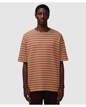 Drole de Monsieur Striped T-Shirt (Banana - Brown