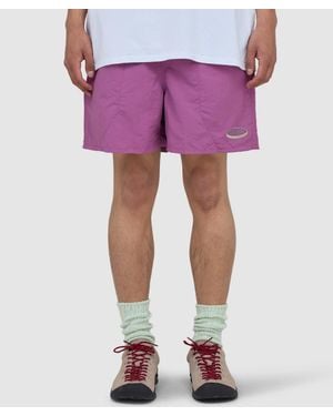 Patagonia Baggies 5 Inch Short '95 Oval Logo: Faded - Pink