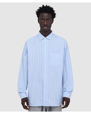 Nanamica Palaka Check Long Sleeve Shirt - Blue