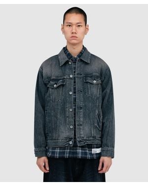 Neighborhood Washed Denim Type-4 Jacket - Blue