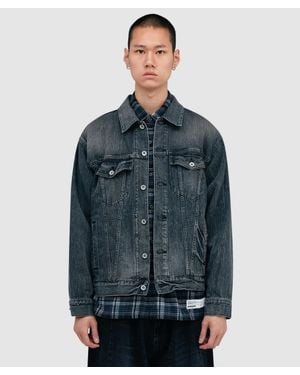 Neighborhood Washed Denim Type-4 Jacket - Blue