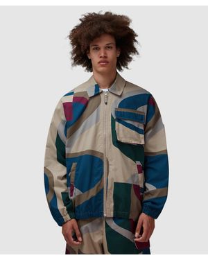 Parra The Wall Camo Jacket (Sand - Blue