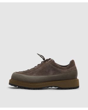 Stone Island Low Top Hiking Trainer (Military - Brown