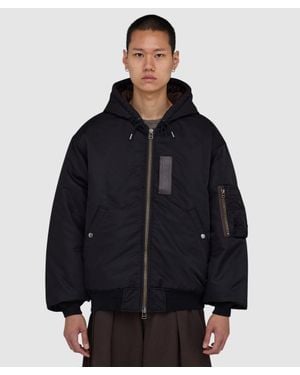 FRIZMWORKS Active Ma-1 Hooded Parka Jacket - Blue