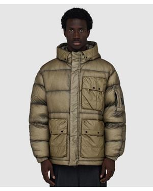 C.P. Company D.D. Shell Multi Pocket Down Jacket (Fallen Rock - Green