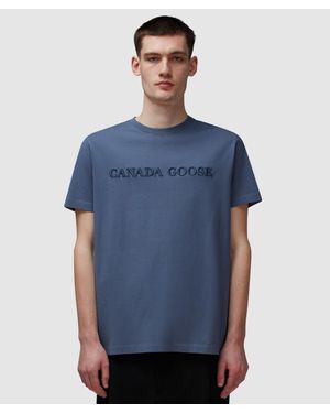 Canada Goose Emersen Embroidered T-Shirt (Ozone - Blue