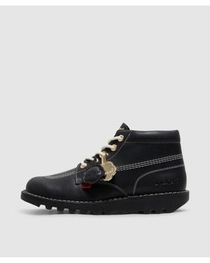 Kickers Kick Hi Goldie Boot - Black