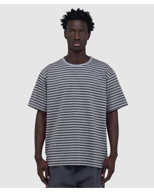 Nanamica Coolmax Stripe T-Shirt (Mix X - Blue