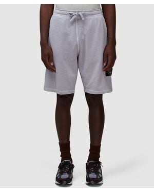 Stone Island Mafile Sweat Short - Gray