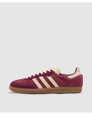 adidas Samba Og Trainer (Shadow/Warm Vanilla/Gum - Blue