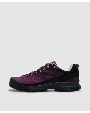 Salomon Lab X-Alp Leather Trainer (Winter Bloom/Plum Perfect/Lime Crea - Brown