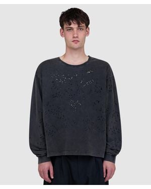mfpen Relaxed Long Sleeve T-Shirt (Fault And Fracture - Blue