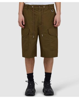 Moncler Logo Nylon Cargo Short - Green