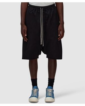 Rick Owens Drawstring Pods Sweat Short - Black