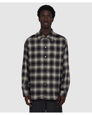 Our Legacy Every Shirt (Taos Check Saloon Tencel - Black