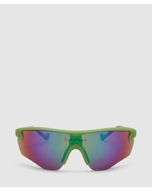 District Vision Junya Racer Sunglasses (Mantis/D+ Dawn Mirror - Green