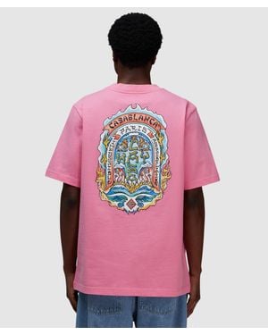 CASABLANCA Casa Way Skate T-Shirt - Pink