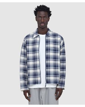 Universal Works Zip Shirt - Blue