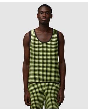 adidas Originals Crochet Vest (Semi Frozen/Night - Green