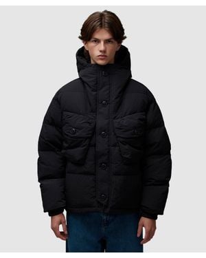 FRIZMWORKS Smock Puffer Down Parka Jacket - Black