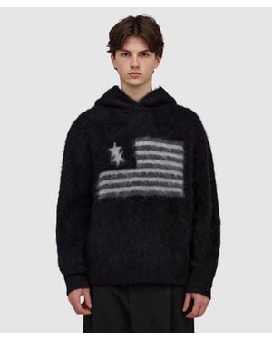 Cole Buxton American Knit Hoodie - Black