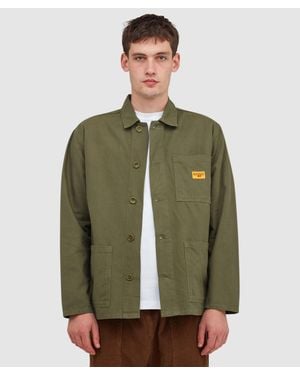 Service Works Canvas Chore Shirt Jacket - Green