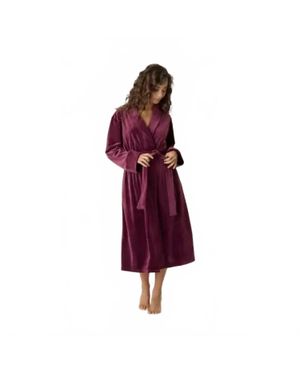 Pj Salvage Velvety Velour Robe - Red