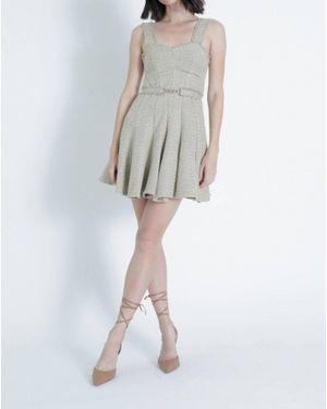 Karina Grimaldi Amelia Tweed Mini Dress - White
