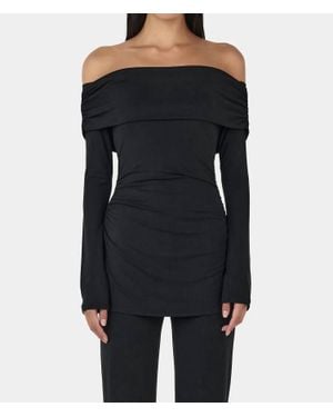 Ownley Else Off Shoulder Top - Black