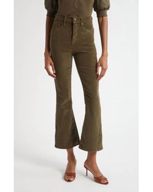 Veronica Beard Carson High Waist Ankle Flare Leg Pants - Green