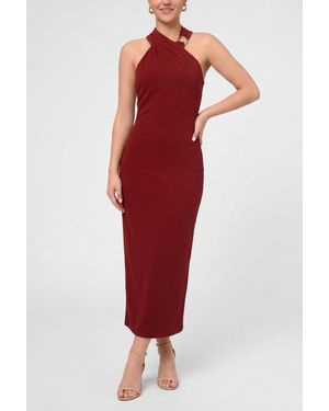 Rachel Roy Harris Halter Maxi Dress - Red