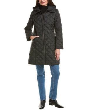 Tahari Taffeta Coat - Black