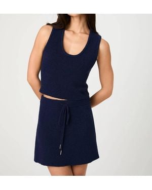 French Connection Terry Mini Skirt - Blue