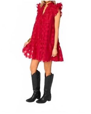 BuddyLove Aubrey Ruby Mini Dress - Red