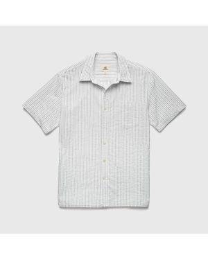 Surfside Supply Joseph Crinkle Stripe Shirt - White