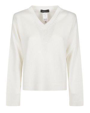 Fabiana Filippi V Neck Cashmere Sweater - White