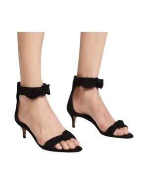 Rebecca Minkoff Kaley Suede Bow Tie Kitten Heels - Black
