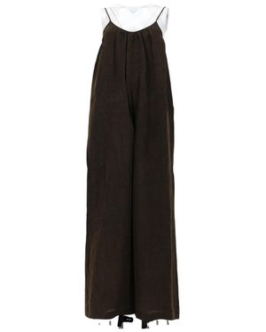 Uma Wang Sleeveless Wide-Leg Jumpsuit - Black