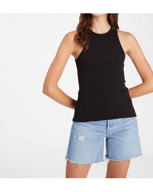 Sanctuary Perfect Ribbed Tank Top - Black