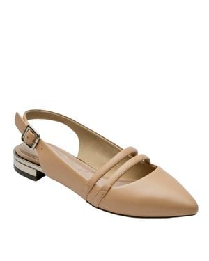 Rockport Total Motion Adelyn Sling Farro Leather Cj1081 - Metallic