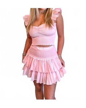 Reset By Jane Fergie Flutter Top - Pink