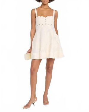 Clea Odette Mini Dress - White