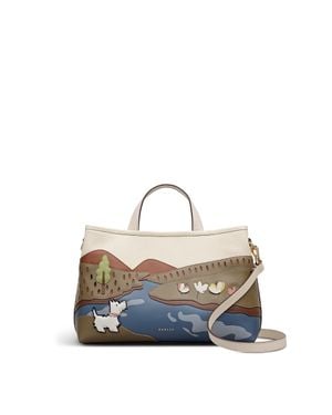 Radley Spring Daze Medium Open Top Satchel Bag - Blue